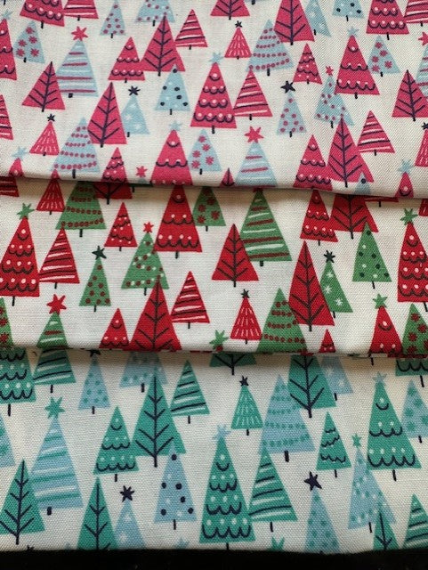 Liberty Lasenby Cotton - Christmas Forest - 3 x Fat Quarter Pack