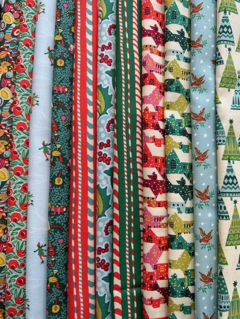 Liberty Lasenby Cotton -  'Festive Fair' Christmas Collection 11xFQ Pack