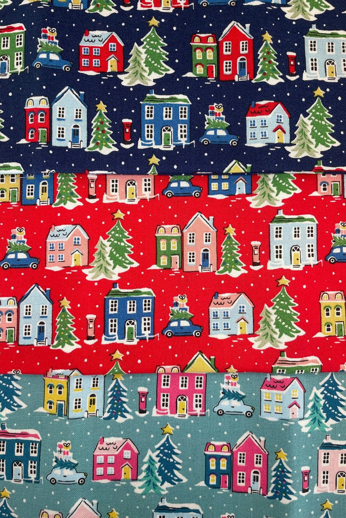 Liberty Deck the Halls (Holiday Village) - 3 x Fat Quarter Pack