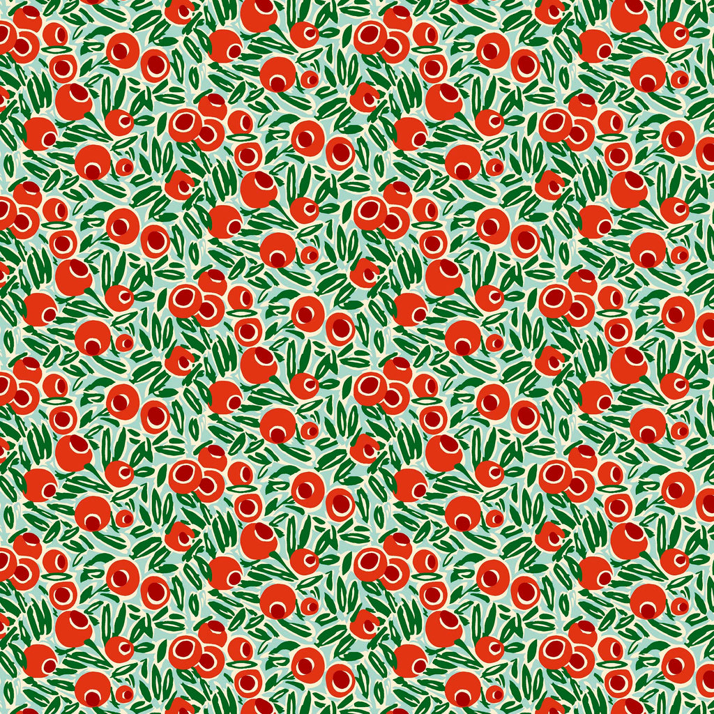 Liberty Lasenby Cotton - Festive Fair  - Yew Berries 344A