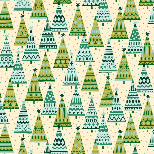 Liberty Lasenby Cotton - Festive Fair  - Frosty Forest 345A