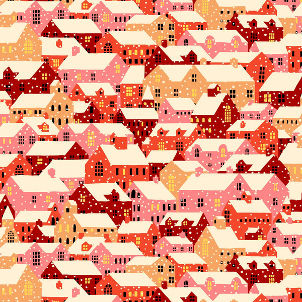 Liberty Lasenby Cotton - Festive Fair  - Snowy Rooftops 352B