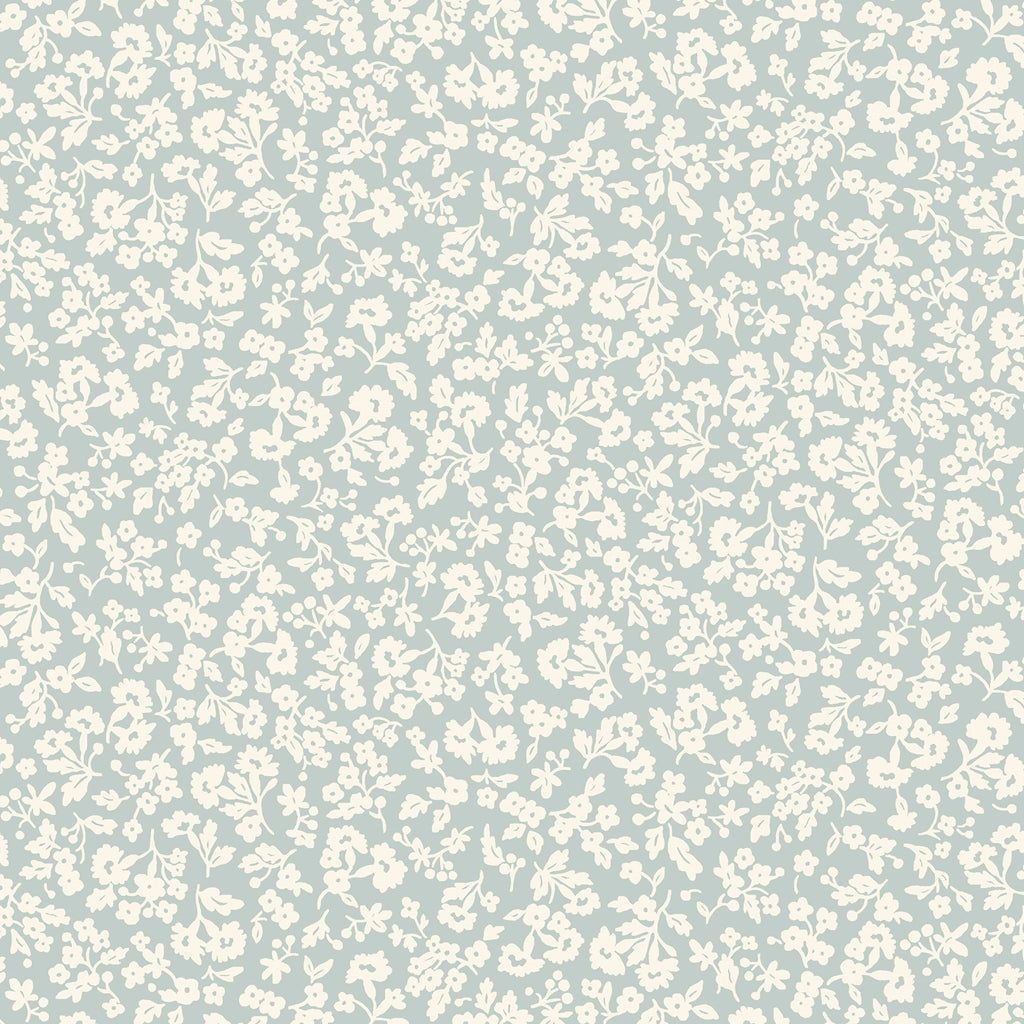 Liberty Lasenby Cotton - Denim Florals  - Dainty Meadow 401C