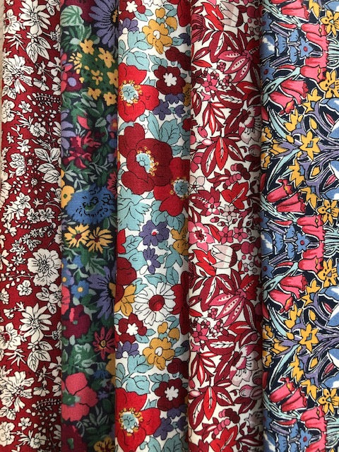 Liberty Winter Flower Show Collection  5 x Fat Quarter Pack 3